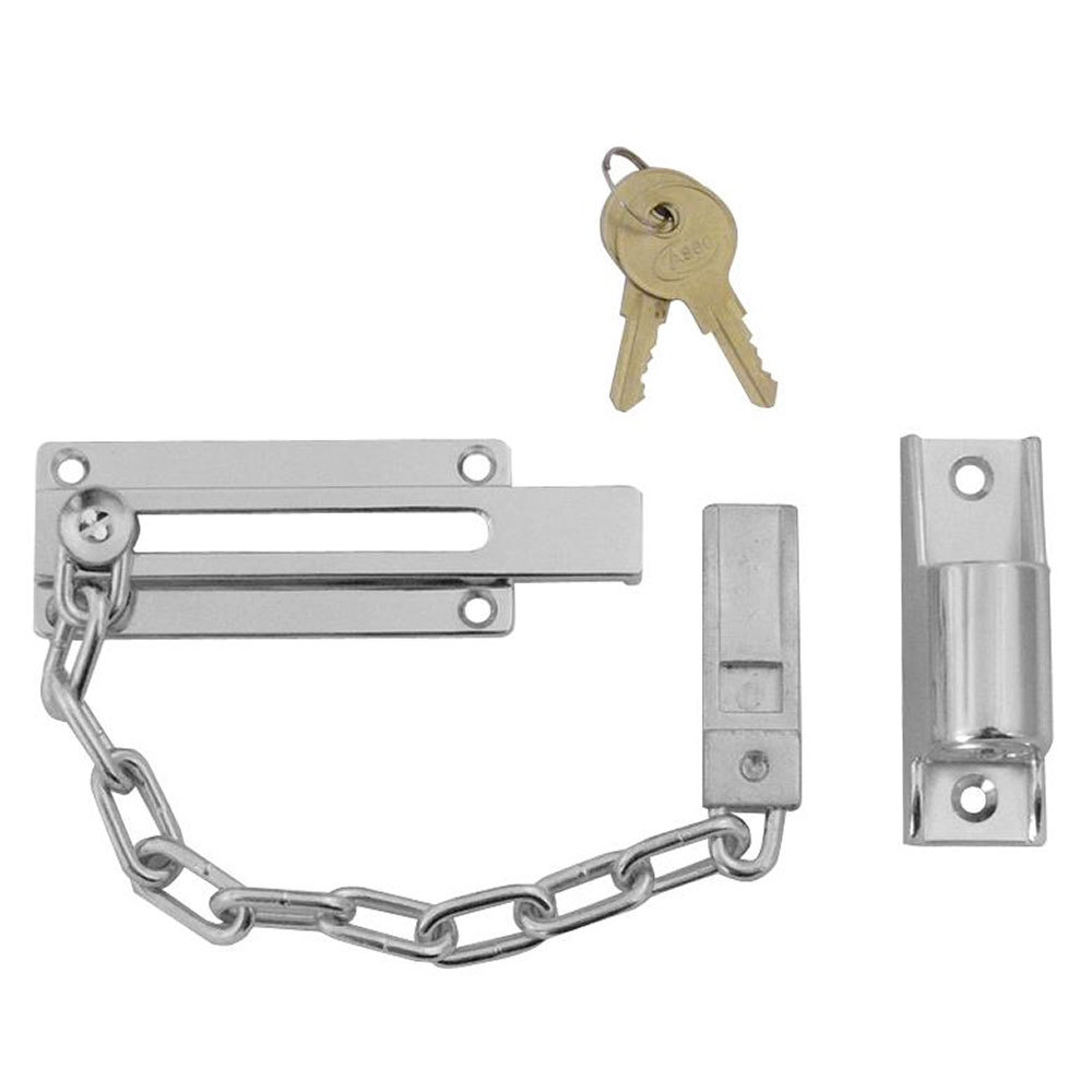 Asec Locking Door Chain Chrome (AS3393)