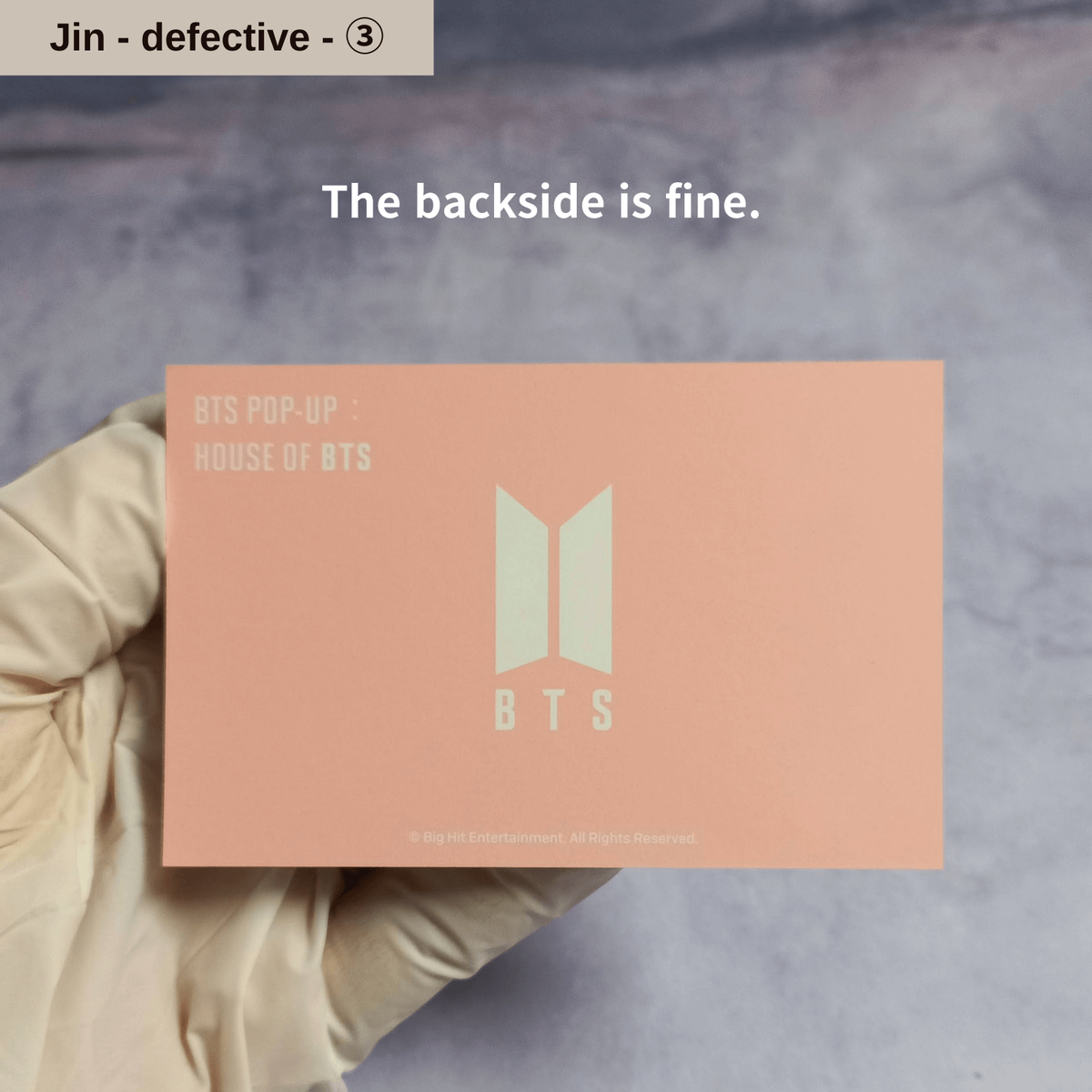 BTS 2019 House of BTS Pop Up Store in Seoul Bingo Photo Card
