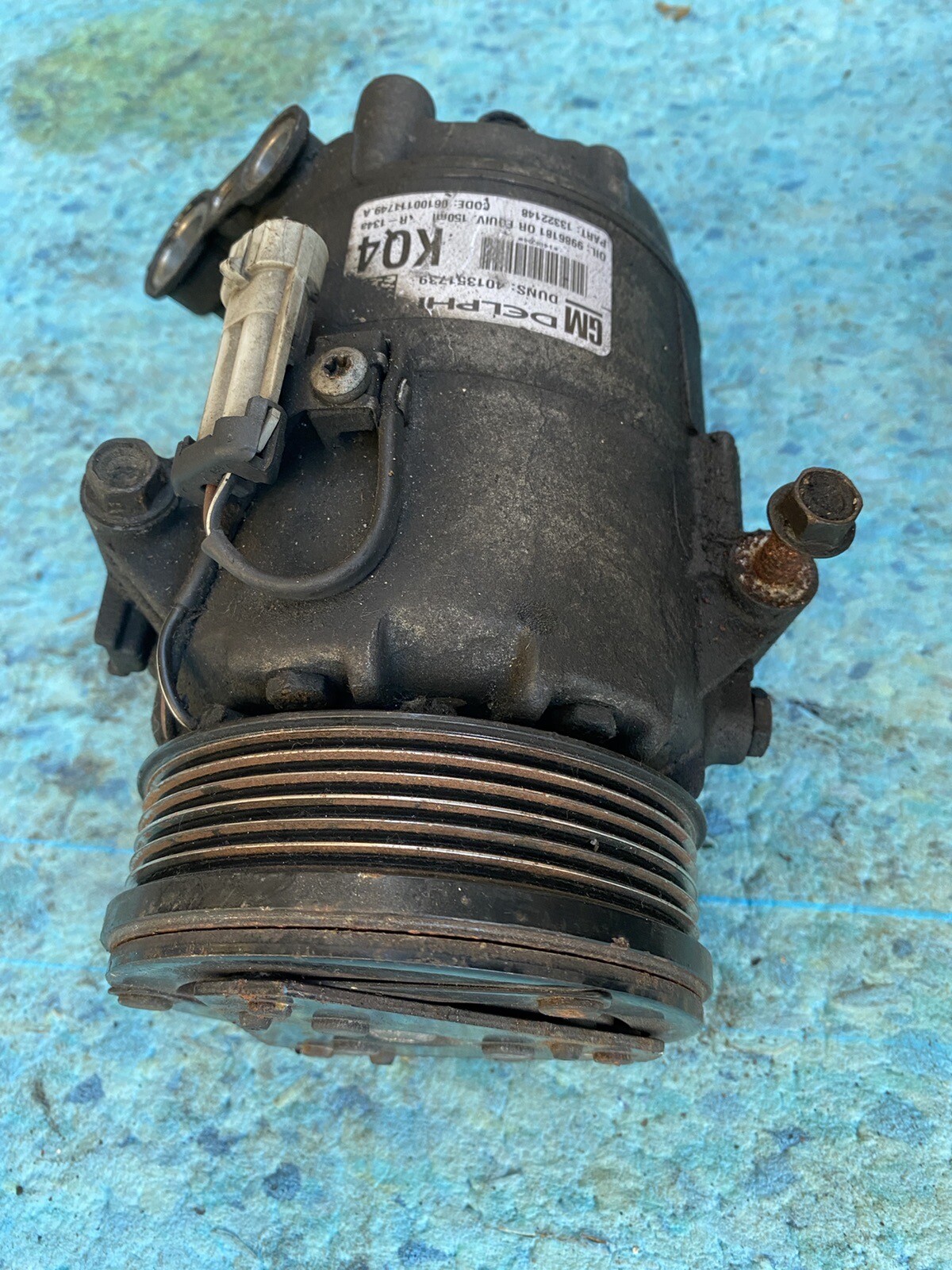 VAUXHALL ASTRA H Zafira B AIR CON COMPRESSOR A/C PUMP 2010 1.7L DIESEL