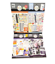 The Happy Planner Lot of 4 Sticker Books Over 3300 Stickers Themes Brand New