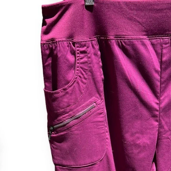 🌻NEW w/tags Beyond Scrubs Wine Color Abby Yoga Pants Size XL Tall. - Image 3 of 4