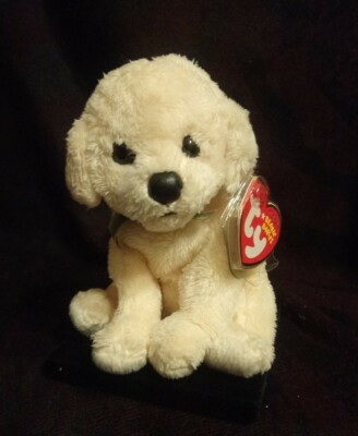 TY BEANIE BABYS - BOUNDS - Golden Dog - mit Etikett & Protektor. 48d*