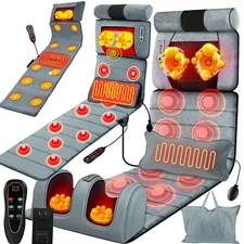 6 Styel Vibrating Massage Mat with Heat Full Body Massager For Blood Circulation
