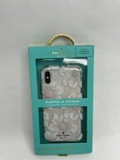 Kate Spade Hardshell Cover For Apple iPhone X, Xs - Hollyhock w/ Rhinestones
