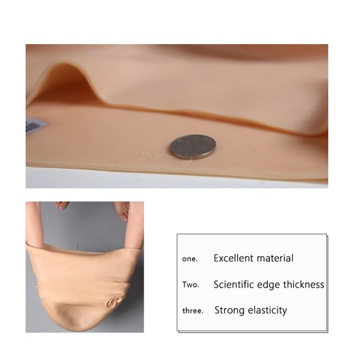 Realistic Silicone Female Adult Head Mask For Crossdresser Cosplay Props - Picture 5 of 6