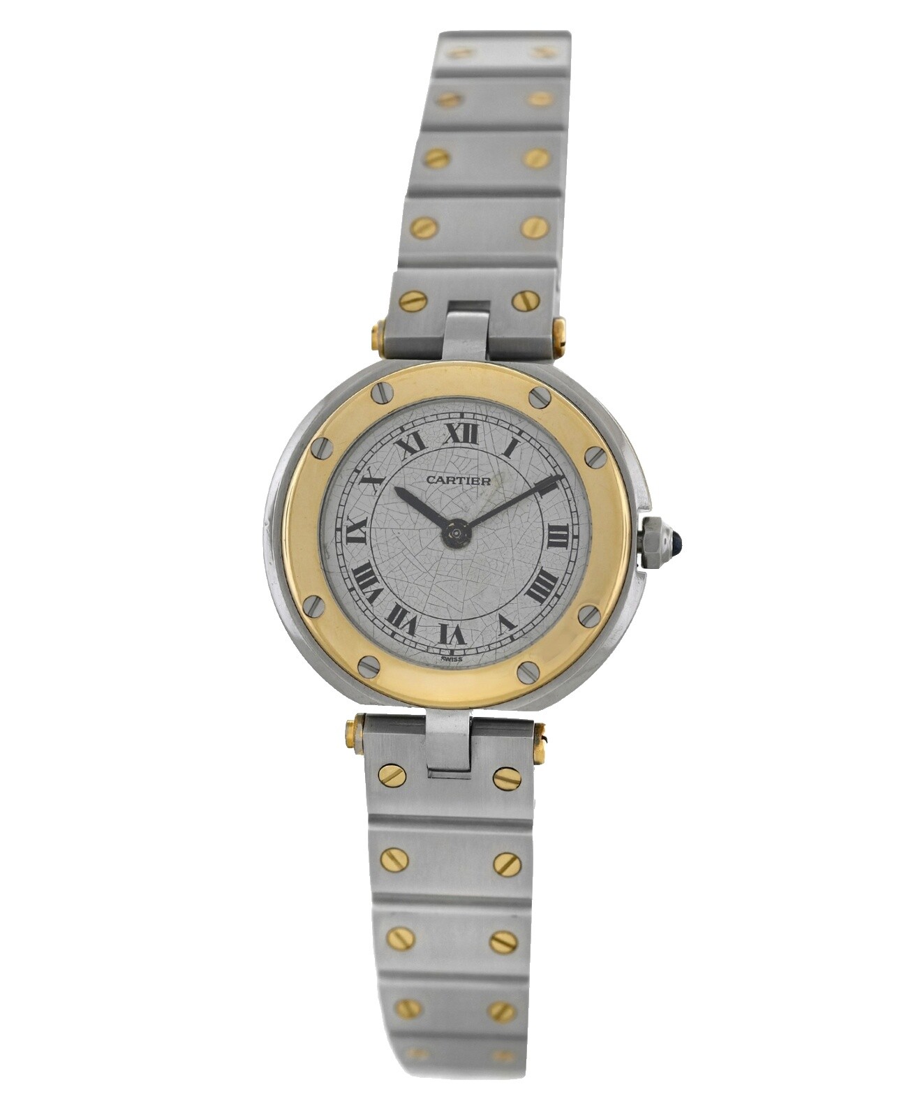 CARTIER Santos Vendome LM gray Boys Watches quartz Used Ginzo Cartier Santos Vendome Ronde Grey 1990s – GOLDAMMER main image 3
