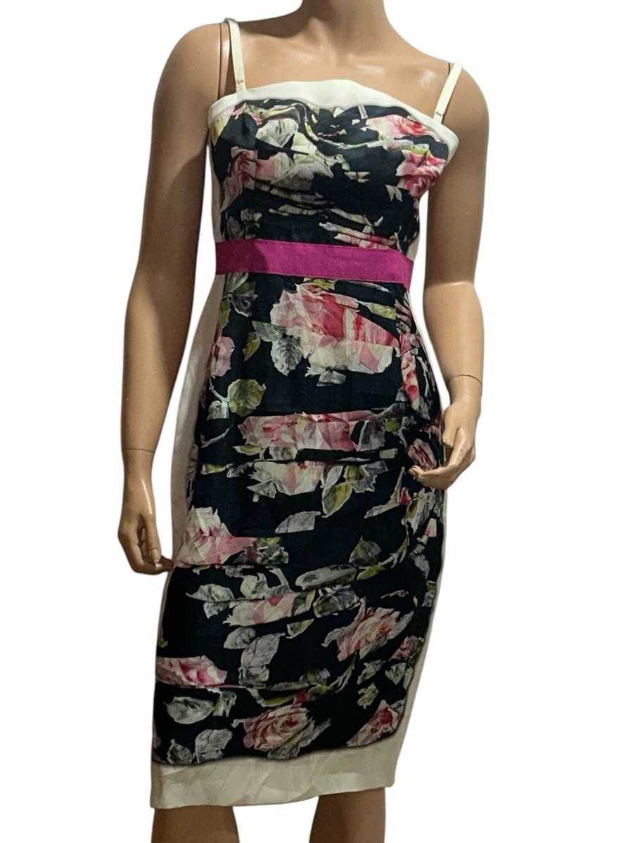 Dolce & Gabbana D&G Dress Size 44 Silk Floral Sleeveless Nwt