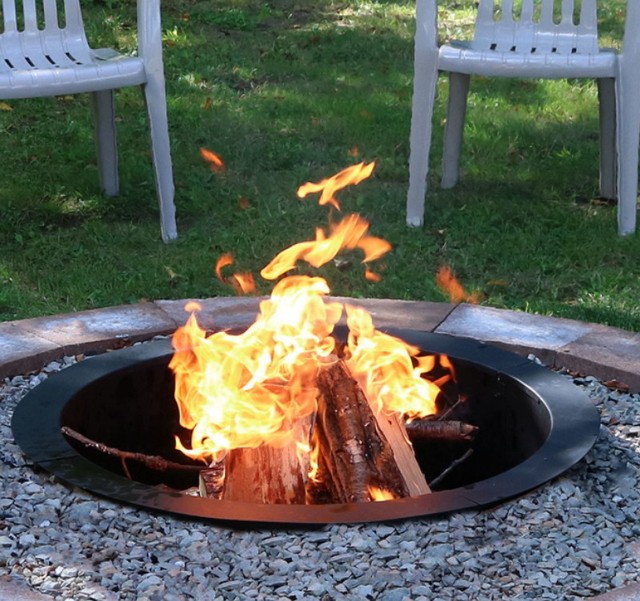 Sunnydaze Heavy Duty Fire Pit Rim Make Your Own In Ground Fire