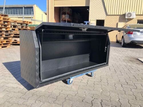 Black Aluminium Storage Toolbox Full Open Door 145CM(L)x50CM(D)x70CM(H) - Picture 9 of 10