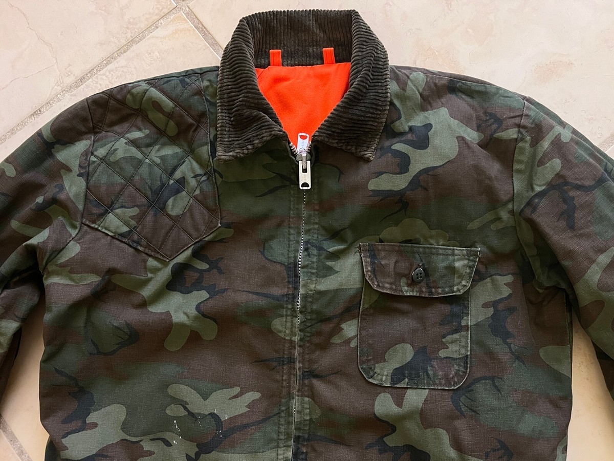 Vintage 70s Sears Roebuck Field Tested Camo Jacket Duck Camo 