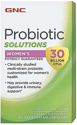 Probiotic Solutions by GNC Women 30 Billion CFUs (30 Capsules)  Read Descrip!