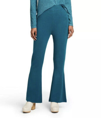 Women's High-Rise Flare Sweater Pants - Victor Glemaud x Target Teal Blue 2XL