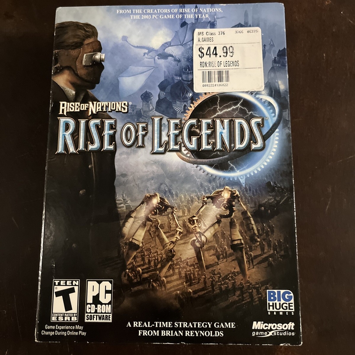 Rise of Nations: Rise of Legends (PC, 2006) for sale online | eBay