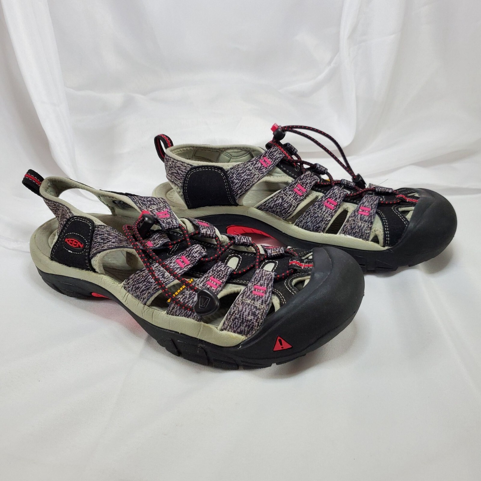 Keen Newport H2 Sport Donna 9 Sandalo Impermeabile Grigio Nero Rosa Escursionismo Trail