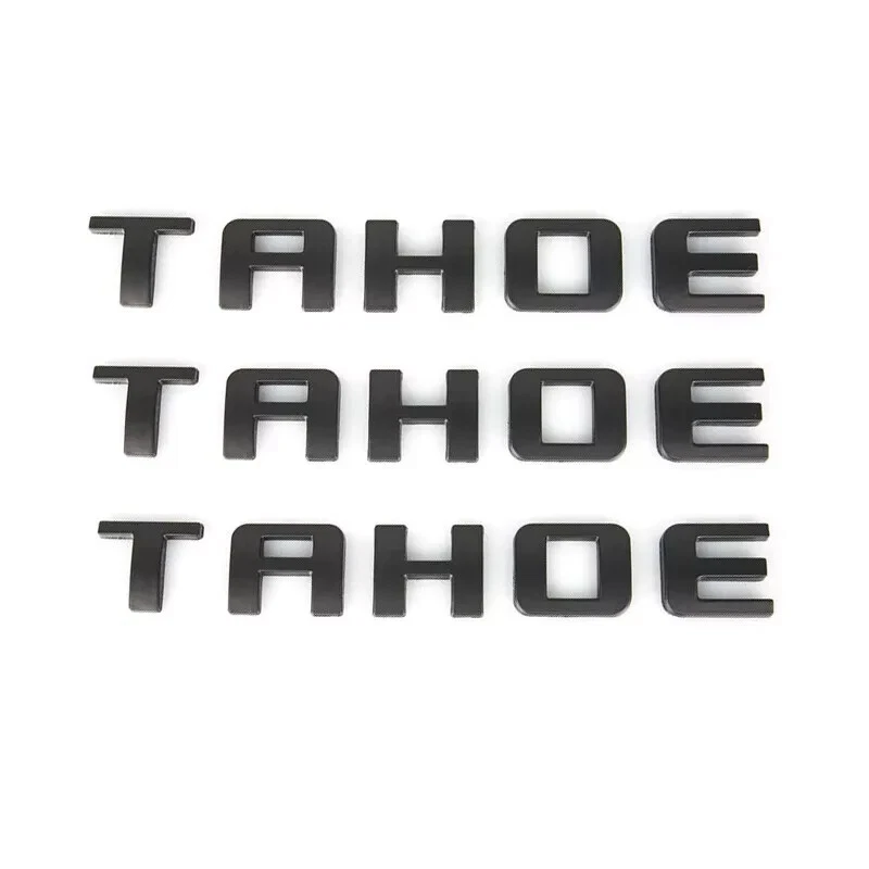 5 шт матовый черный галстук-бабочка TAHOE передний задний эмблема подходит для Chevrolet Tahoe 2015-2020 годов выпуска - Изображение 2 из 2