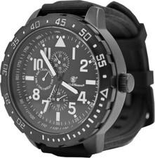 Orologio da polso Smith & Wesson Calibratore cinturino in gomma bianco e nero W877WH