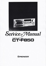 Manuale di servizio per Pioneer CT-F850