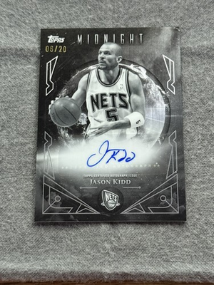 #ad 2025 26 Topps Midnight Jason Kidd Midnight Sun Signatures Equinox Auto 20 Nets $80.00