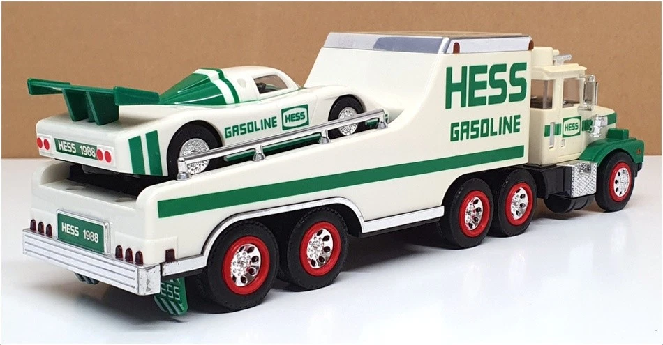 Hess Appx 30 cm de largo HES04 - Camión de juguete y corredor con luces - Blanco/Verde Foto 2 de 4