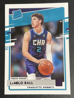 2020-21 Panini Donruss Lamelo Ball /199 RC Press Proof Purple #202 Rated Rookie