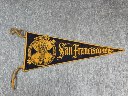 Vintage San Francisco 1915 Panama-Pacific Exposition Felt Pennant California