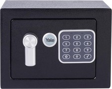Yale Electronic Safe Lockable Mini Black Standard Security YSV 170 DB2 New