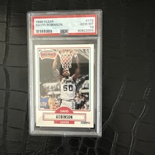 1990 Fleer Basketball David Robinson #172 PSA 10 NBA All Star Spurs