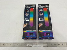  2 NEW 9.7" Color Flowing LED RGB-IC Light Bar w/Remote - 7 Modes - USB Powered