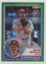 2018 Topps Silver Pack 1983 Design Chrome Green 78/99 Miles Mikolas #148 04br
