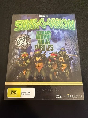 Teenage Mutant Ninja Turtles (Stink-O-Vision Version) (Blu-ray, 1990) NEW