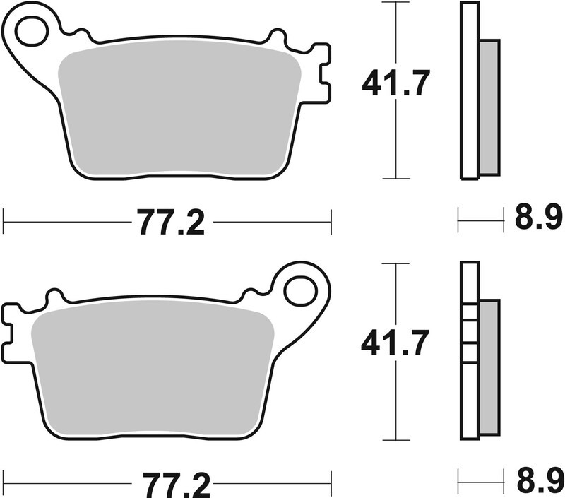 Plaquettes de frein BREMBO route métal fritté premium modèle 07HO59SP