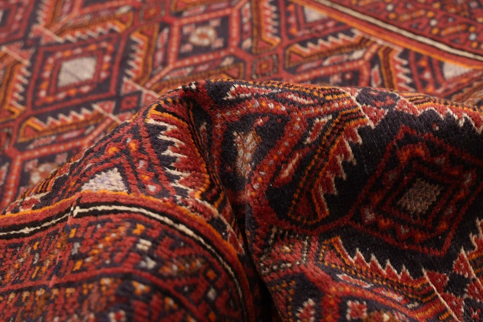 Alfombra oriental vintage anudada a mano alfombra tradicional de lana de 2'9" x 5'0" Foto 3 de 4