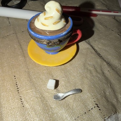 PORCELAIN HOT CHOCOLATE MUG TRINKET BOX