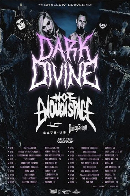 Dark Divine Fall Tour 2026 Poster