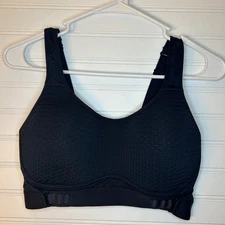 Layer8 Sports Bra Women's Large Black  Quick Dry Adjustable Stretch