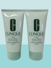 CLINIQUE 7 DAY SCRUB CREAM RINSE OFF FORMULA 2.5 OZ NWOB LOT OF 2