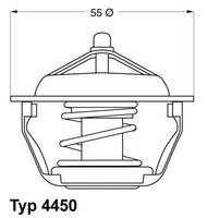 BorgWarner (Wahler) 4450.83D Thermostat, KüHlmittel FüR CitroËN Lancia