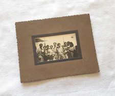 Fotografia foto d'epoca originale cdv collezione inizio XX sec. ritratto gruppo