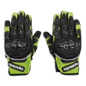 Spada MX-Air Ce Motorcycle Motorbike Textile Gloves Fluo Yellow