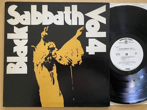 BLACK SABBATH- VOL. 4 1972 HARD ROCK METAL WHITE LABEL PROMO OZZY OSBOURNE EX+