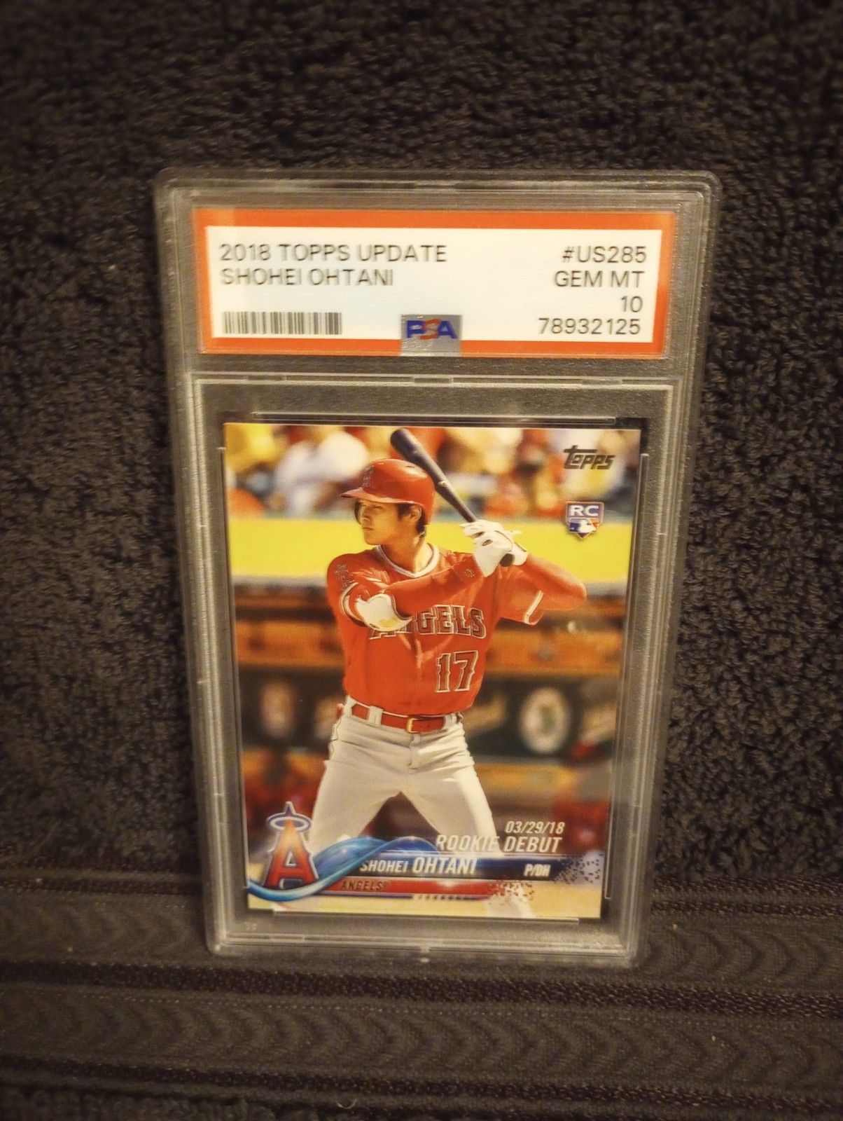 2018 SHOHEI OHTANI TOPPS UPDATE RC #US285 ROOKIE DEBUT PSA 10 GEM-MINT!! MVP! view 3