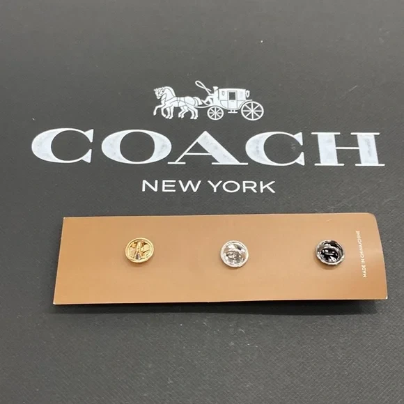 Coach Tearose Pearl Rexy Bottlecap Collectible Pins RARE - Image 3 of 4