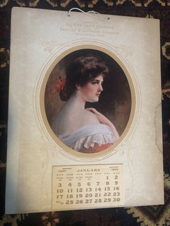 1909 Calendar Walla Walla Washington Complete