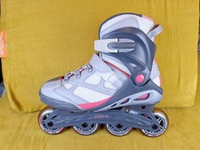 DBX In-Line Skates Abec7 Sz 9 Women  s Rollerblades Gray Pink Mothership Wheels