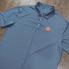Auburn Tigers Polo Shirt Mens XL Blue Diamond Onward Reserve Performance Stretch