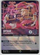Arthur - Wizard's Apprentice Foil Enchanted Rise of the Floodborn 207 Lorcana NM