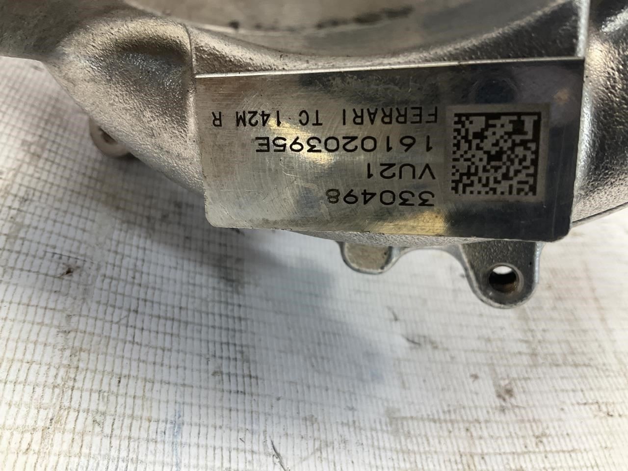 16-19 Ferrari 488 GTB Spider Right Turbo Turbocharger T