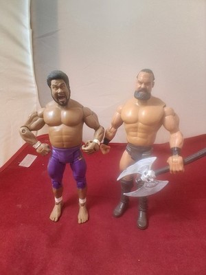 WWE JAKKS Classic Superstars - Haku Barbarian Wrestling Figure Lot Faces Of Fear