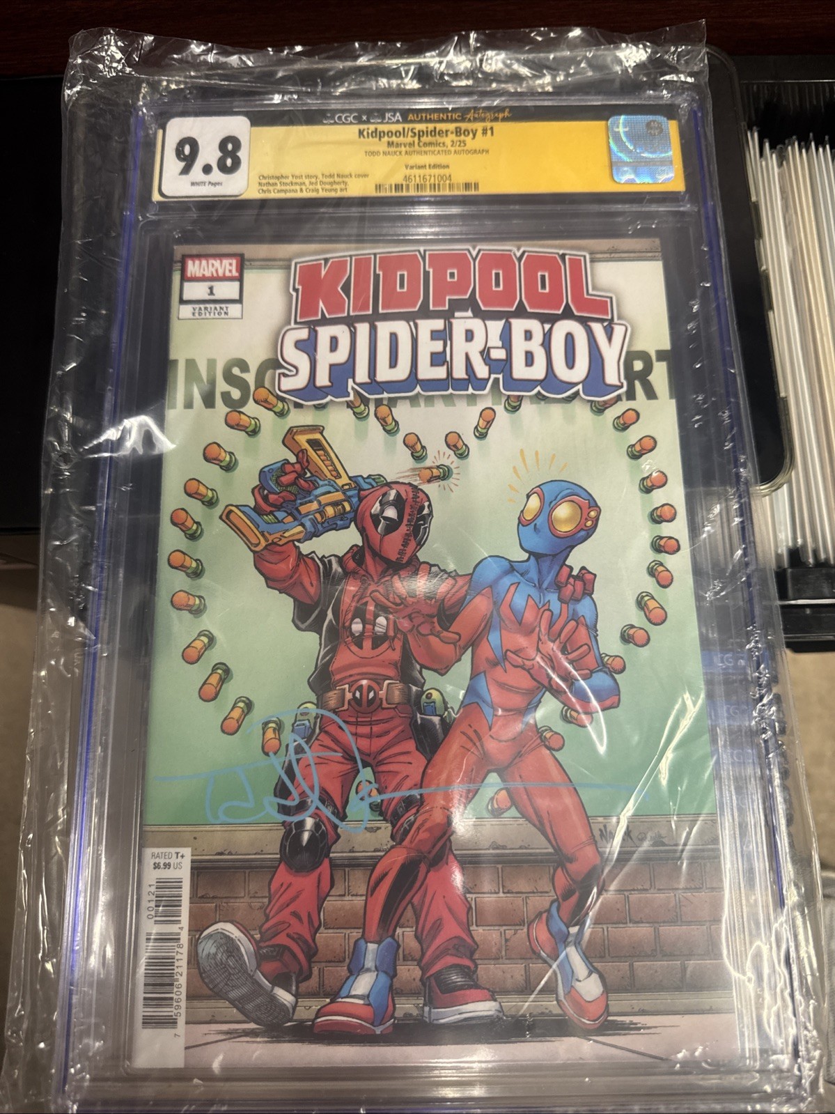 Kidpool and Spider-Boy Comic 1 First Print Cover B Nauck Variant  CGC/JSA 9.8