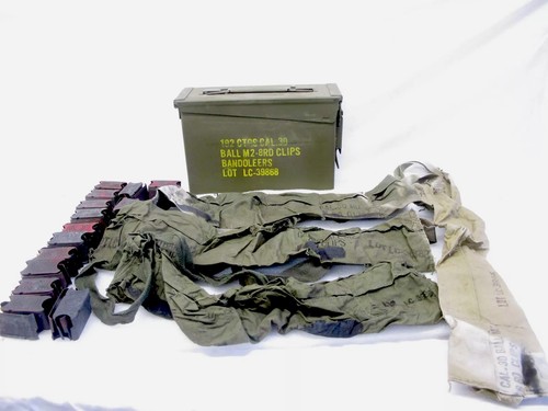 US 28x 8 Round Clip EnBloc 8RD Rd Clips for M1 Garand USGI SA Ammo Box Bandolier - Picture 3 of 23
